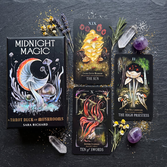 Midnight Magic: A Tarot Deck of Mushrooms