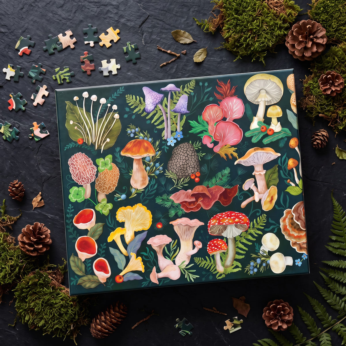 World of Mushrooms 1000 Piece Puzzle by Galison