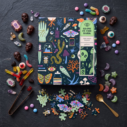 Occult and Curious 1000 Piece Glow in the Dark Puzzle