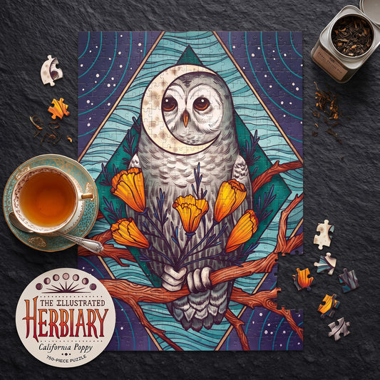 Illustrated Herbiary California Poppy Puzzle 750pcs
